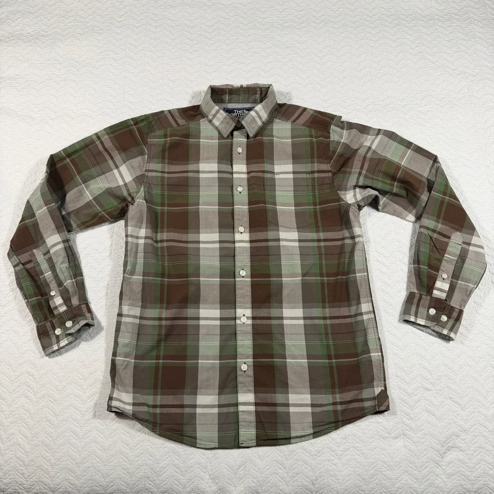 The North Face Plaid Button Up Shirt Men's M Long Sleeve‎ California Heritage